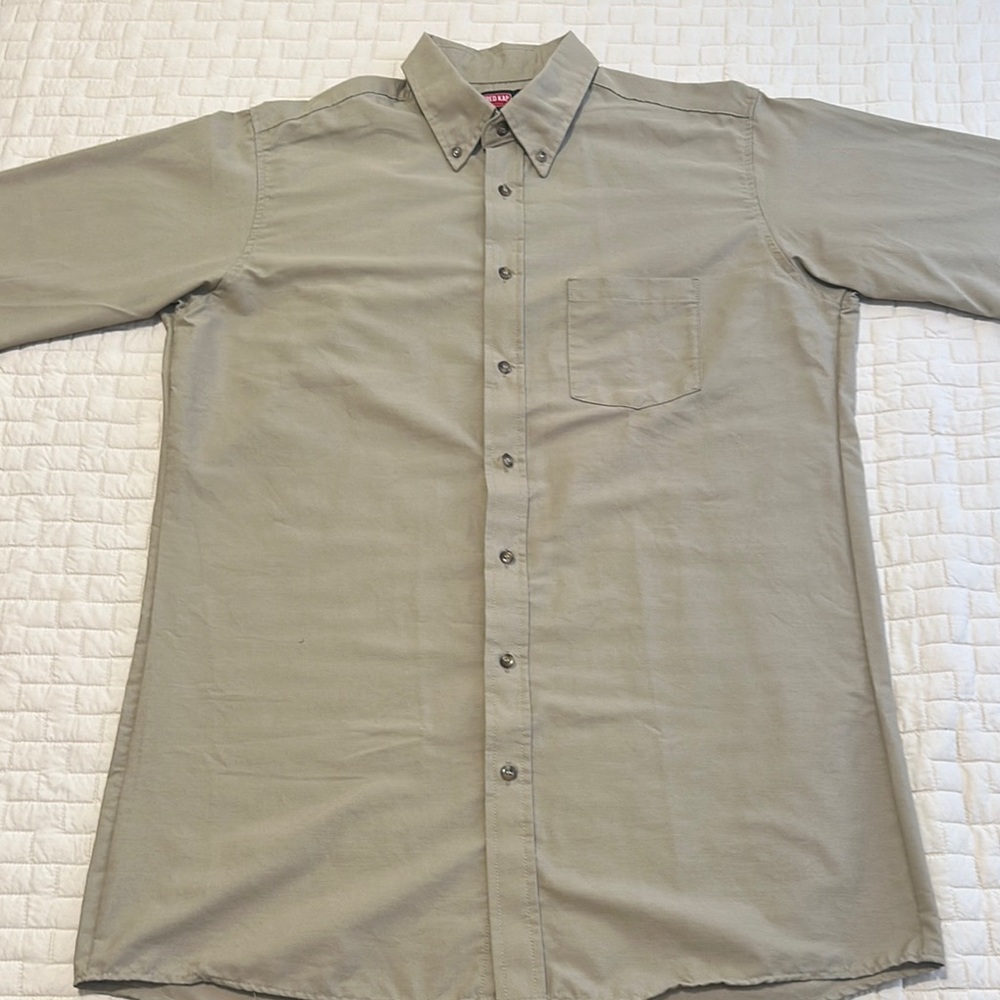 Classic button down khaki shirt